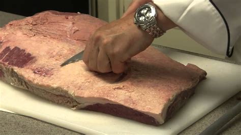 Unlike a steak, brisket is smoked until the point that collagen (connective tissues) are broken down and allowed to gelatinize. After smoking the brisket for 12+ hours and then resting for 2 hours, the meat is already very tender.. Steak is cut against the grain to minimize these fibers lengths.. Steak also gets juiciness from free moisture content – …